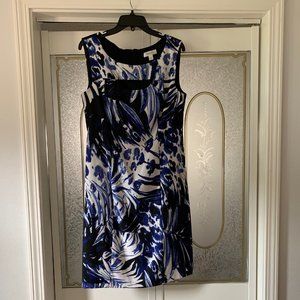 Dress Barn Sheath Dress with Peek-A-Boo Cut-Out, Size 14